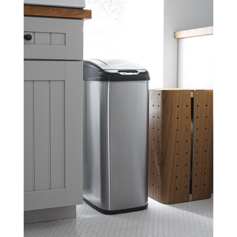 Nine Stars Stainless Steel 13 Gallon Motion Sensor Trash Can & Reviews